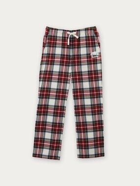 ROOTS Tartan Plaid Print Cotton Flannel PJ Pajama Pants, Size S